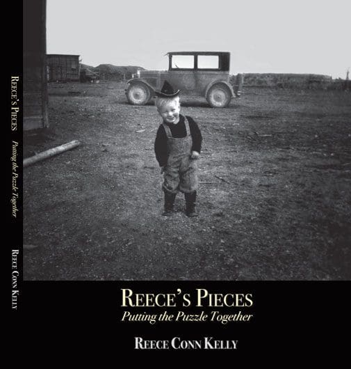A book cover with a picture of a child and an old car.